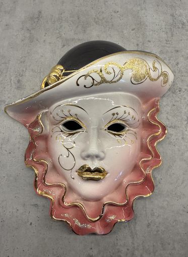 Венецианская Маска. Розовая.   Распродажа коллекции!!!