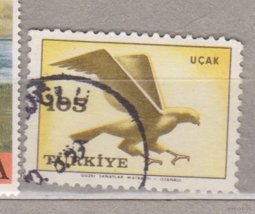 Авиапочта - Птицы орел фауна Турция  1959 год   лот  1084-1085