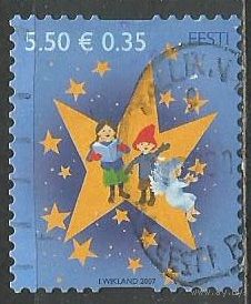 Эстония. Рождество. 2007г. Mi#598.