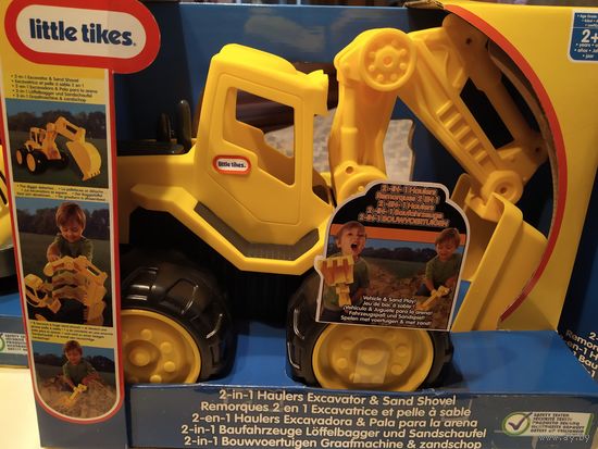 Экскаватор-трансформер+две машинки с ручкой( MGA Entertainment)одним лотом