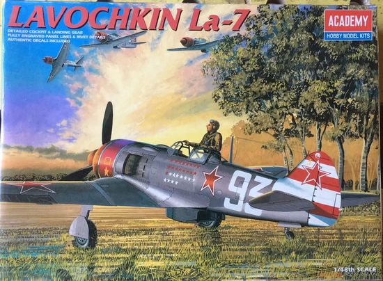 Сборная модель 1/48 Lavochkin La-7 от ACADEMY