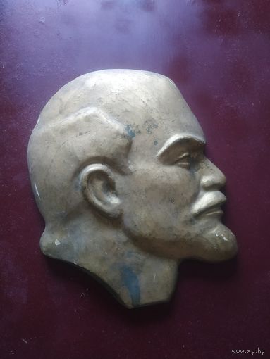 Огромный, больших размеров настенный барельеф В. И. Ленина. СССР, начало 70-х годов прошлого века.