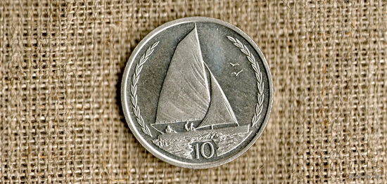 Остров Мэн 10 пенсов 1996 /корабль/(ON)