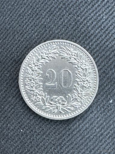 20 раппенов Швейцария 1975