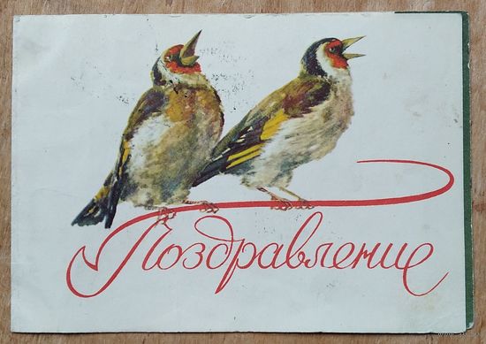 Поздравительная телеграмма. 1959 г. Подписана.