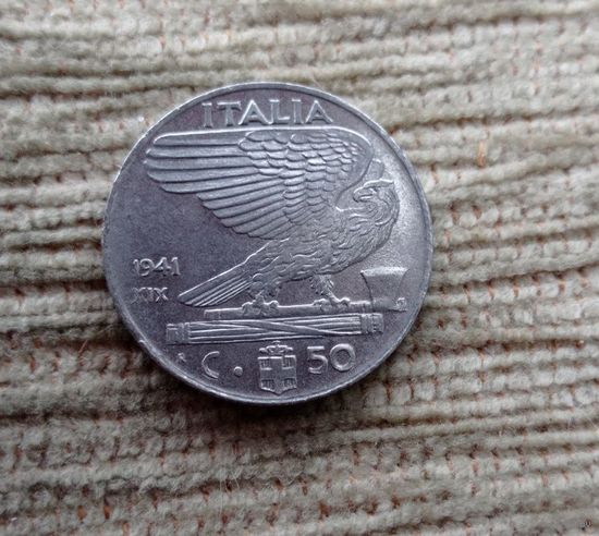 Werty71 Италия 50 чентезимо 1941 сентимо