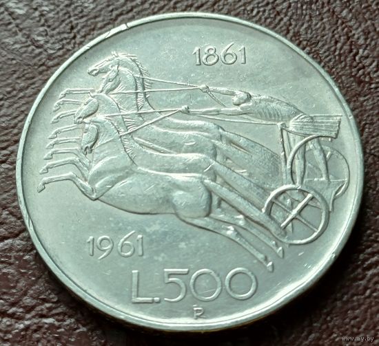Италия 500 лир, 1961 100 лет со дня объединения Италии ( 1-11-1 )
