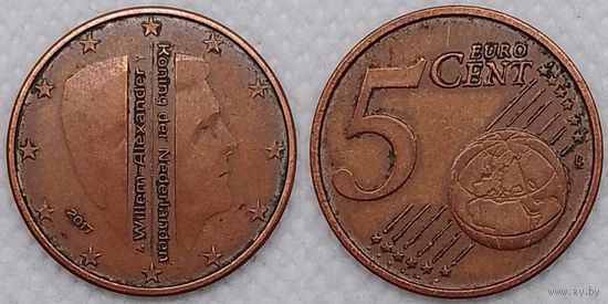 5 евроцентов 2017 г Нидерланды
