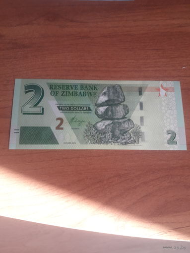 ЗИМБАБВЕ 2$ 2019 год