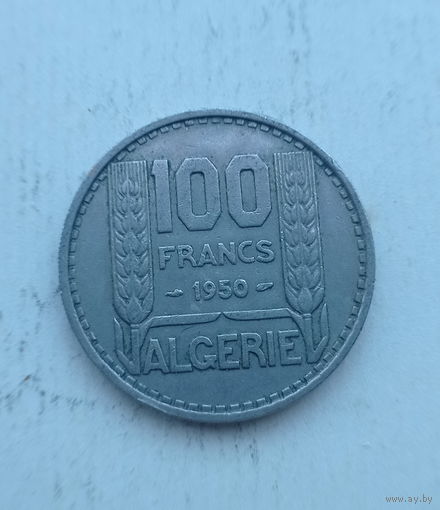 Алжир 100 франков 1950 год колония Франции