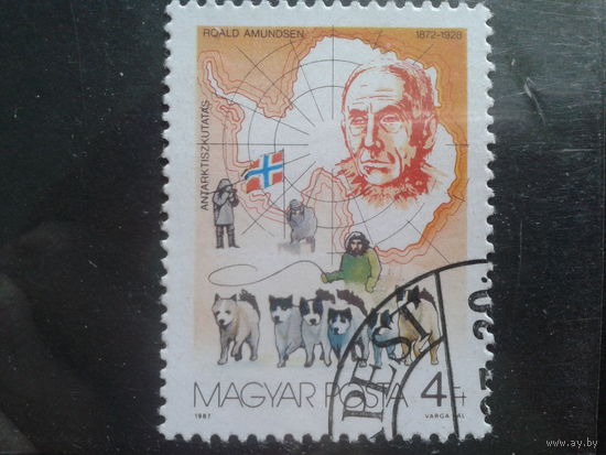 Венгрия 1987 Р. Амундсен, норвежский полярный исследователь