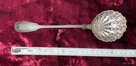 Ложка универсальная , посыпка сахарной пудры . Европа. Серебрение 2