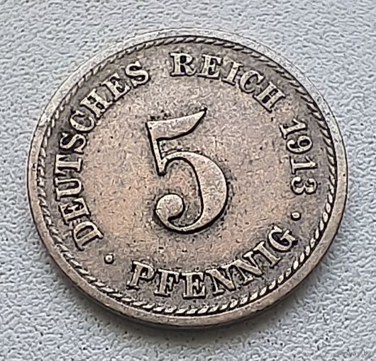 Германия 5 пфеннигов, 1913 A 2-12-32