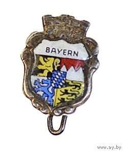 Винтажный значок с изображением герба Баварии