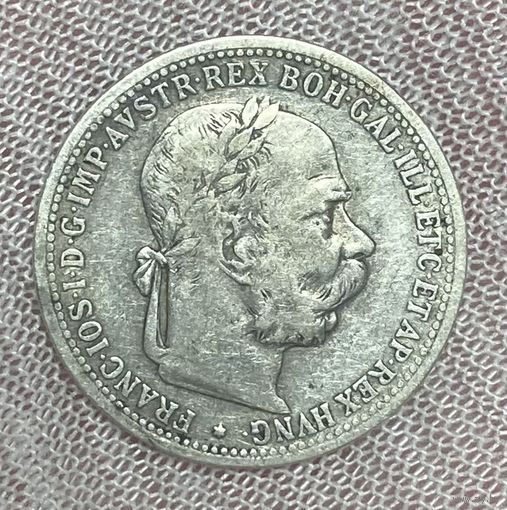 Монета Австро-Венгрия 1 крона 1901 год. Франц Иосиф I. Серебро