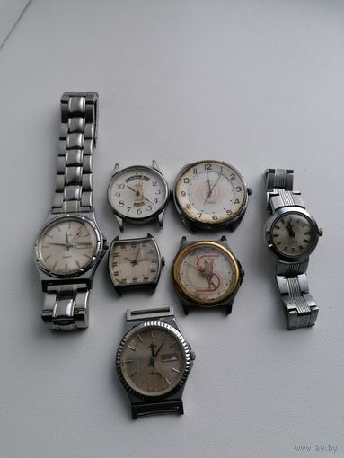 Лот часов Луч в ремонт или запчасти, торги с Рубля