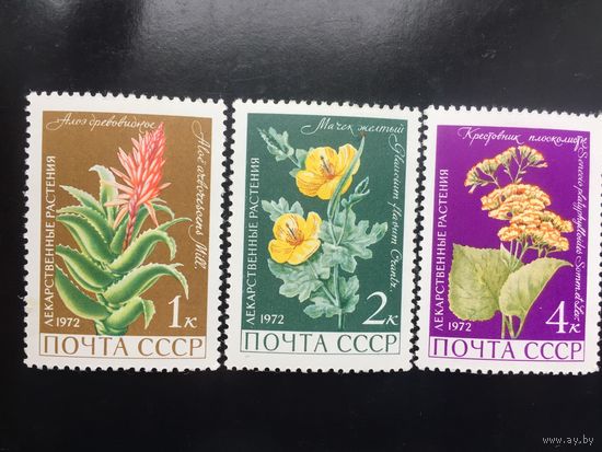 СССР 1972 год. Лекарственные растения