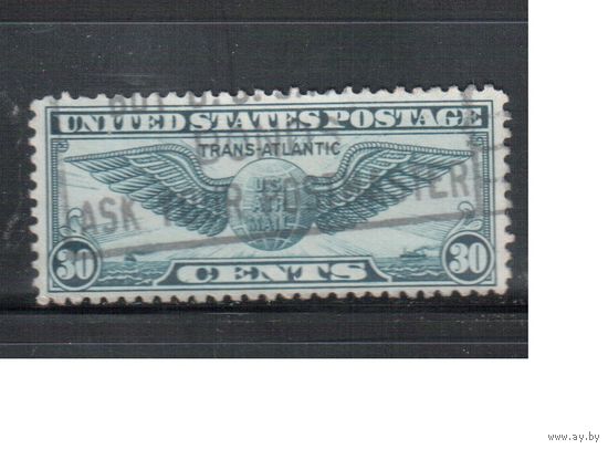 США-1939, (Мих.450), гаш.   , Авиапочта ,Авиация, Знак пилота, (одиночка)(4)
