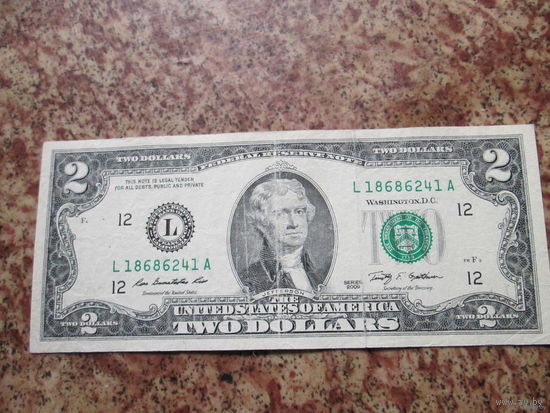 2 доллара США 2009 г.