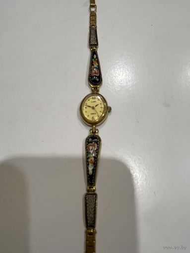 Часы Луч финифть