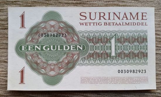 Werty71 Суринам 1 гульден 1984 UNC банкнота