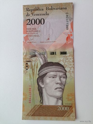 Венесуэла 2000 UNC c рубля