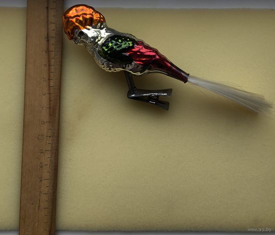 Ёлочная игрушка попугай