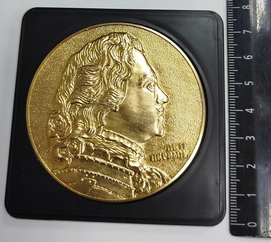 Настольная медаль Петр 1