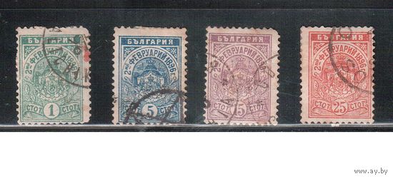 Болгария(Княжество)-1896, (Мих.40-43), гаш. , Борис принимает православие(полная серия)(3)