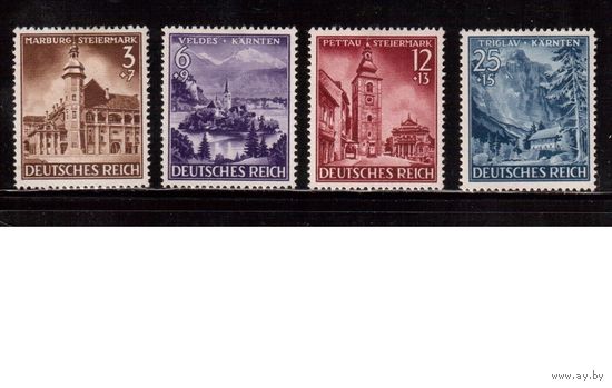 Германия-1941,(Мих.806-809) ** , Зимняя помощь, Архитектура, (полная серия)