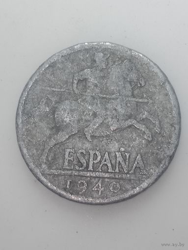 Испания 10 сентимос 1940 года .