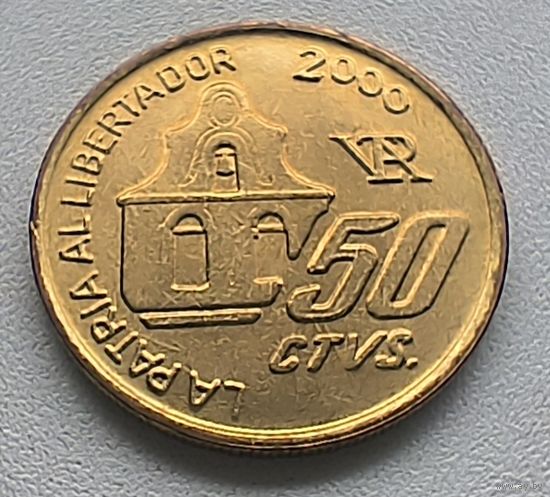 Аргентина 50 сентаво, 2000 150 лет со дня смерти Хосе де Сан-Мартина   3-2-12