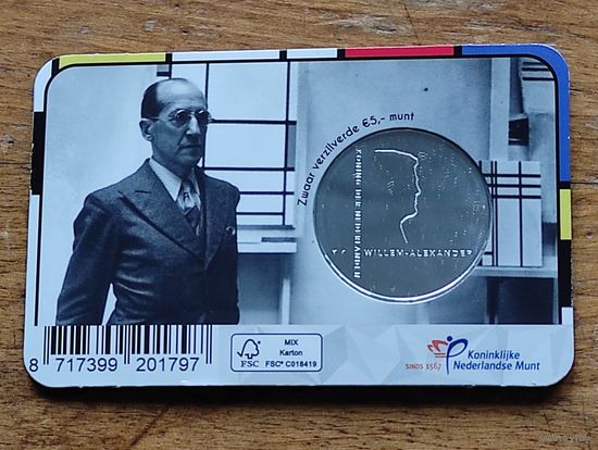 150 лет художника Пита Мондриана UNC-качество в coincard