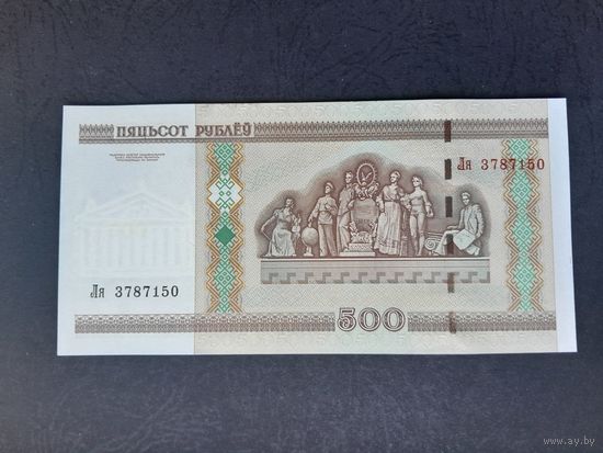 500 рублей 2000 года. Беларусь. Cерия Ля. UNC