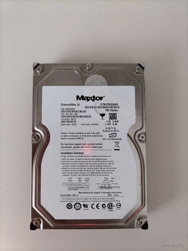 Жёсткий диск Maxtor 750Gb.