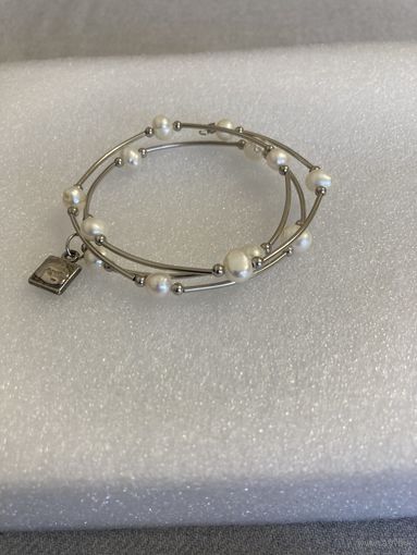 Бижутерия, комплект браслет и колье.