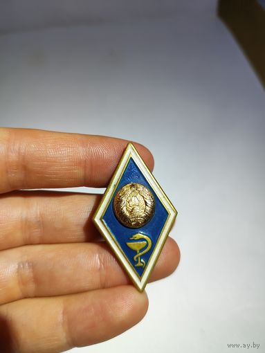 Ромб об окончании Ветеринарного ВУЗа РБ.