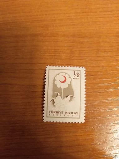 1957 Турция марка обязательной доплаты герб Мих 222 чистая MNH** (1-л1)