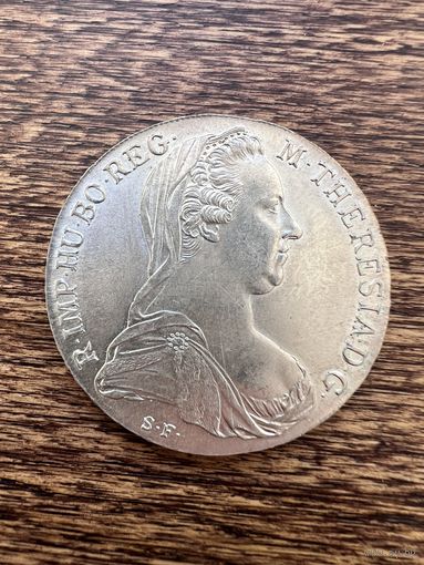 Талер Мария Терезия 1780г. Рестрайк. Аукцион 5 дней с 1 рубля без мнц.