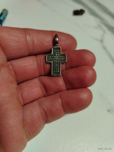 Крестик нательный серебряный
