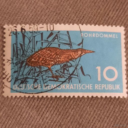 ГДР 1959. Фауна. Птицы. Rohrdommel