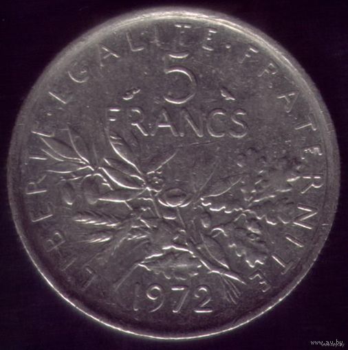 5 Франков 1972 год Франция
