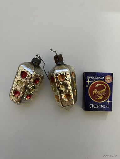 Лот елочных игрушек.