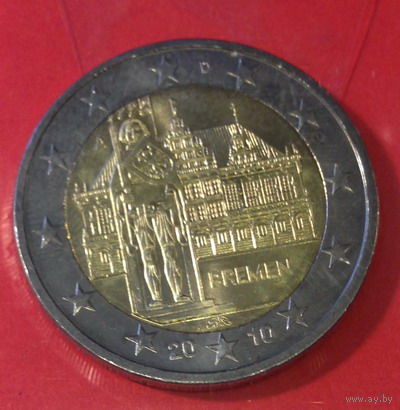 Германия, юбилейные 2 евро 2010г. FGJ