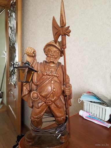 Светильник ночник Ночной сторож Дерево С рубля