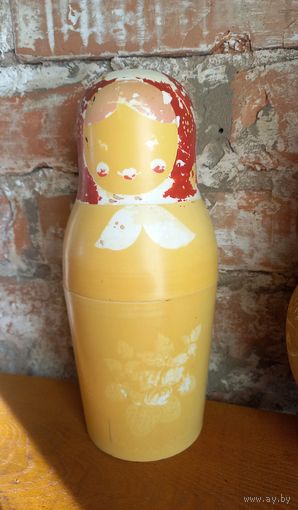 Термос СССР, матрешка, стеклянная колба.