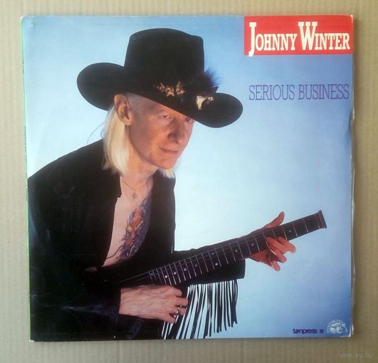 JOHNNY WINTER - Serious Business (POLAND винил LP 1986)