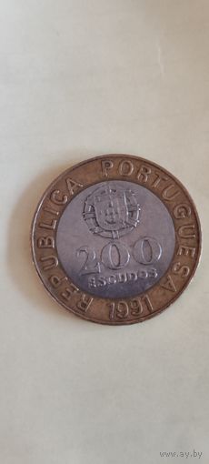 Португалия 200 эскудос 1991