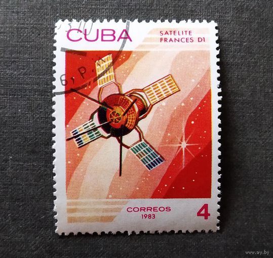 Марка Куба 1983 Космос