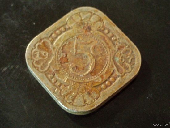 5 центов 1967 г. Нидерландские Антильские острова